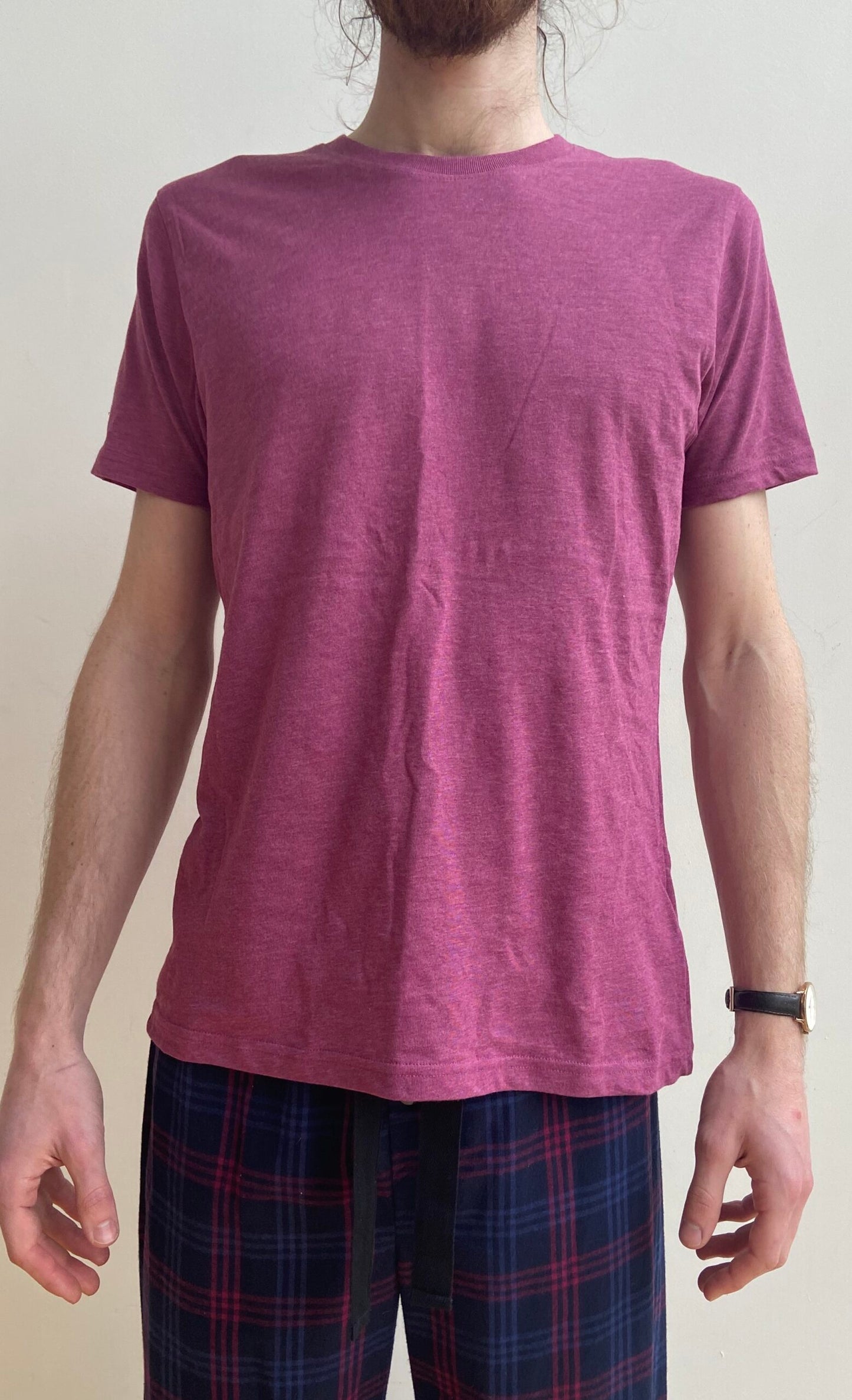 Unisex Recycled Cotton Top Plum  Merle