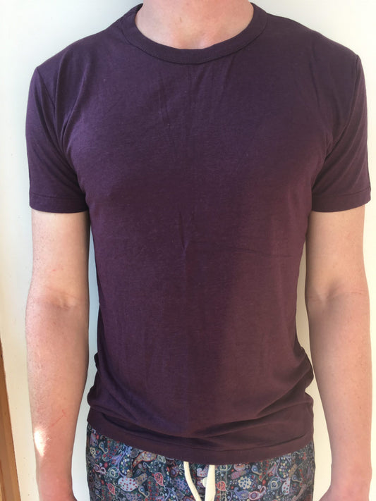 Bamboo Top Men Aubergine